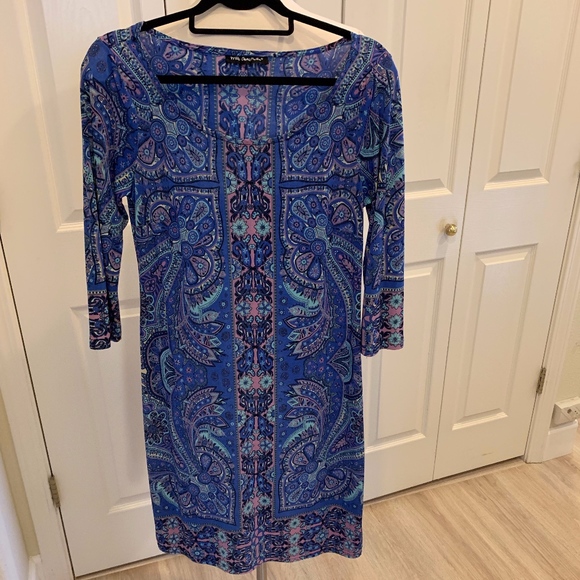 Multicolor Bodycon Dress - EUC - Large - Picture 1 of 4